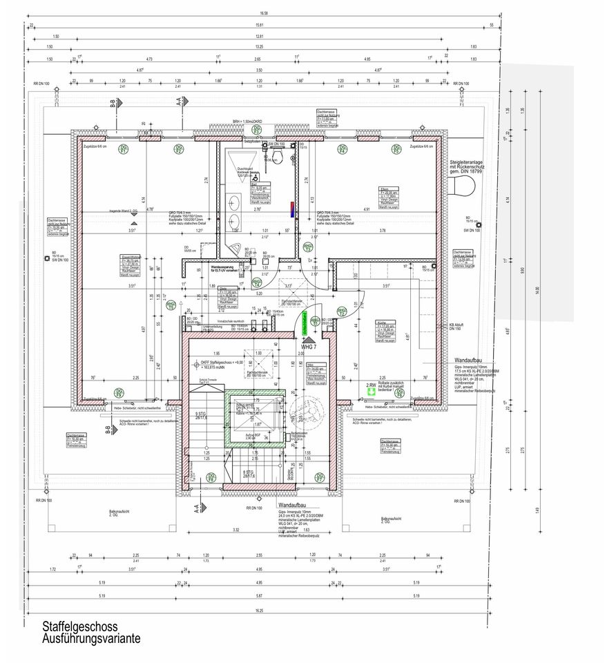 Grundriss Staffelgeschoss